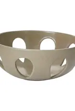 Large Brown Orchard Bowl D13" H5"