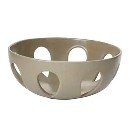 Large Brown Orchard Bowl D13" H5"