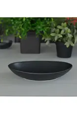 Matte Black Elan Oval Bowl L11.8"