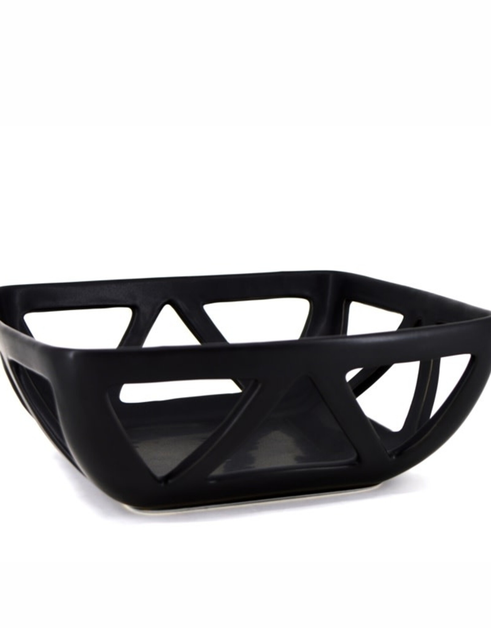 Matte Black Square Cut-Out Bowl