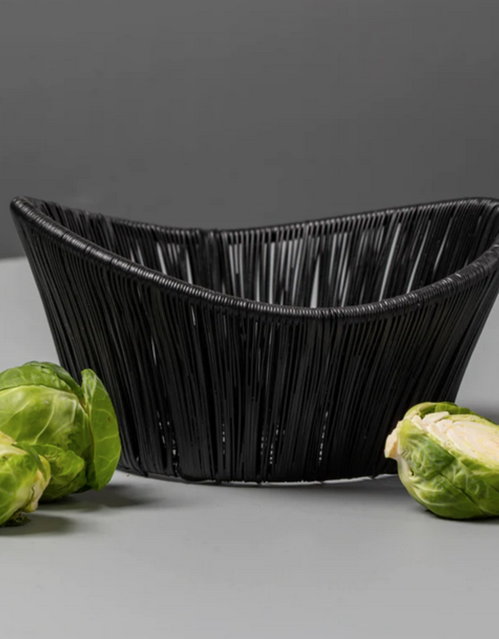 Small Black Rhythm Wire Basket