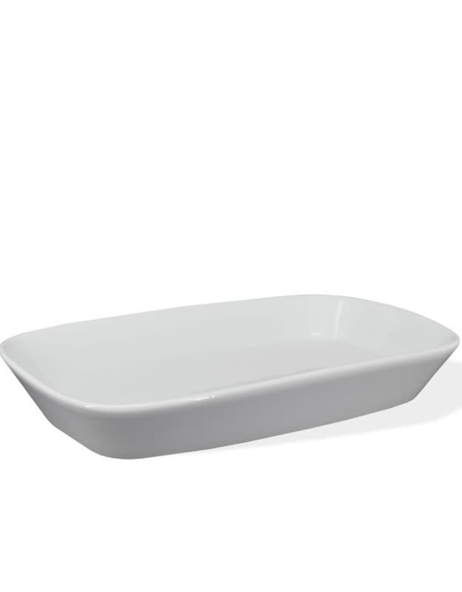 White Bia Rectangular Platter L9"  W5.5"