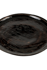 Brushed Black Eclipse Dinner Plate D11"