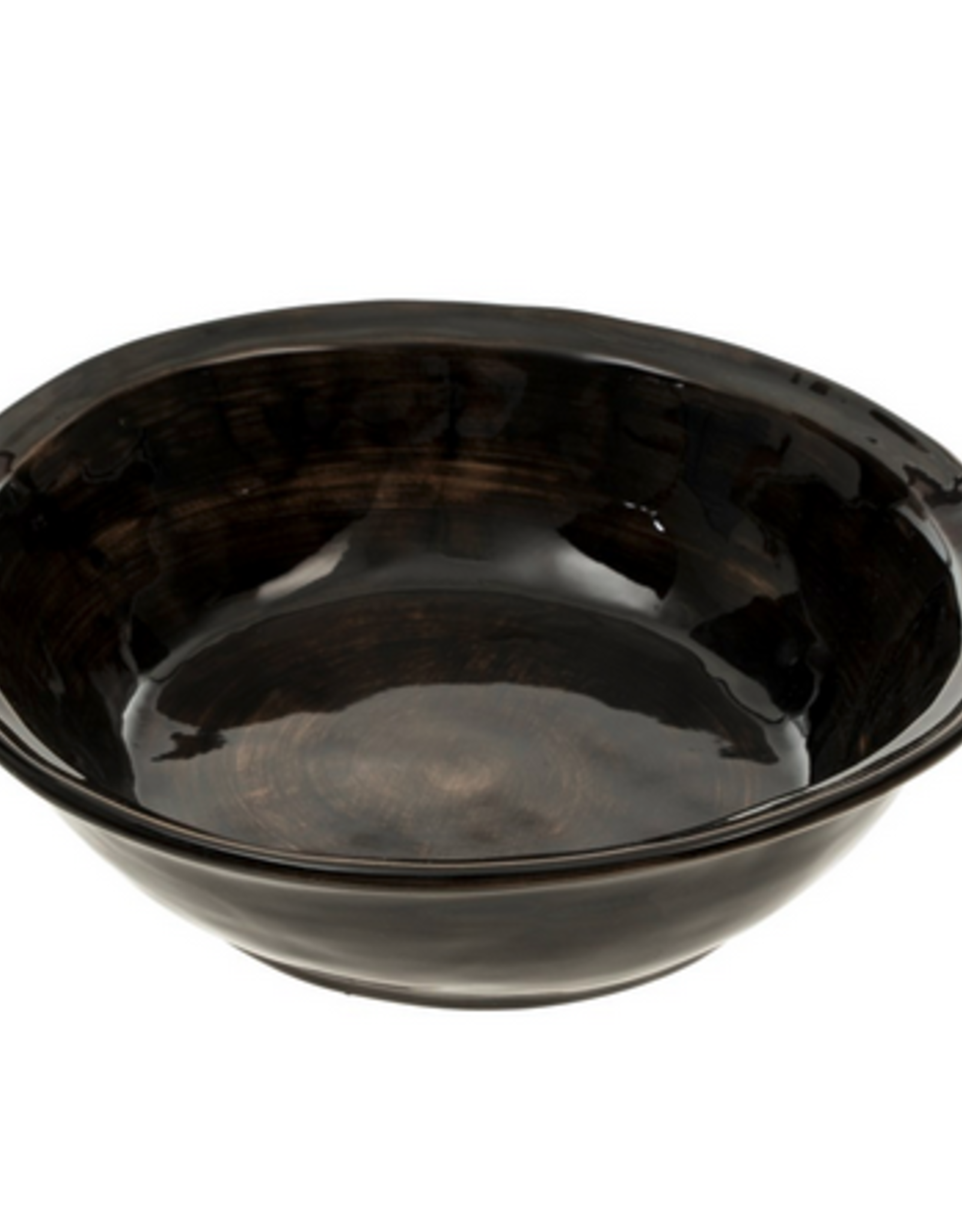 Brushed Black Eclipse Salad Bowl 8.25"