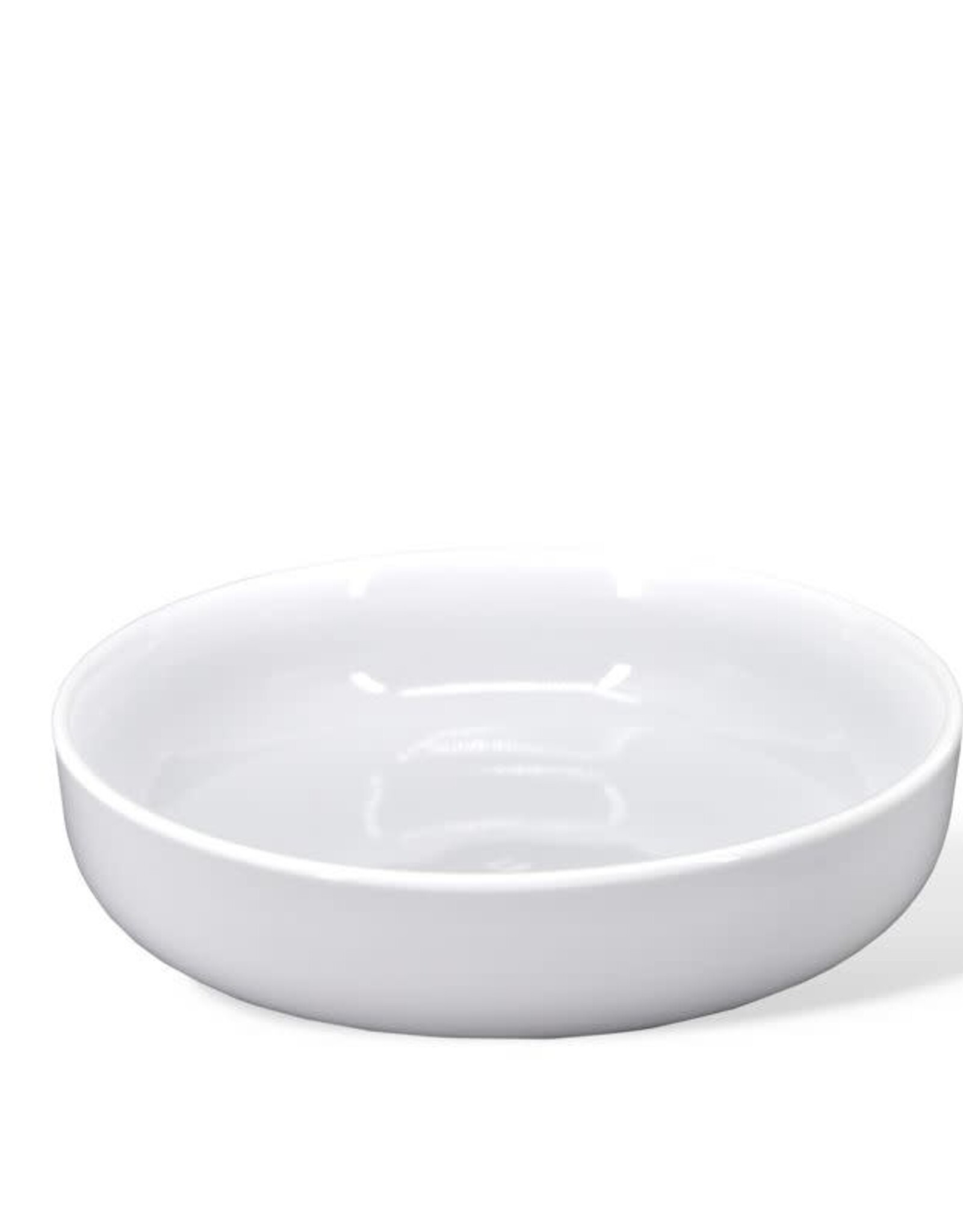 Large White Shallow Bowl  D7" H1.5"