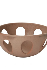 Small Tan Orchard Bowl D7" H3.5"