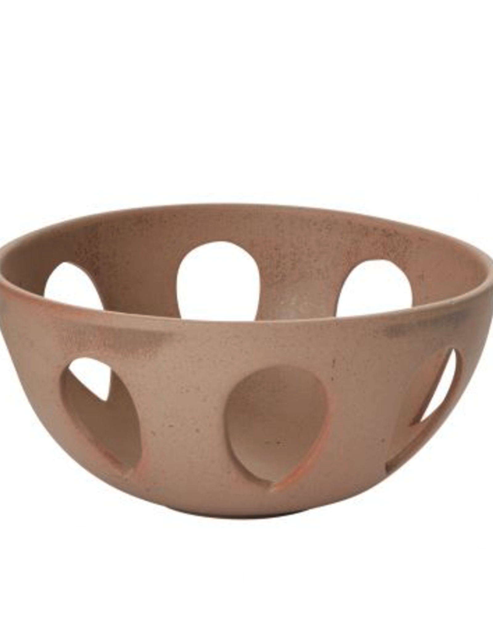 Small Tan Orchard Bowl D7" H3.5"