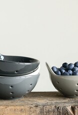Stoneware Berry Bowl with Handle - Assorted Colours