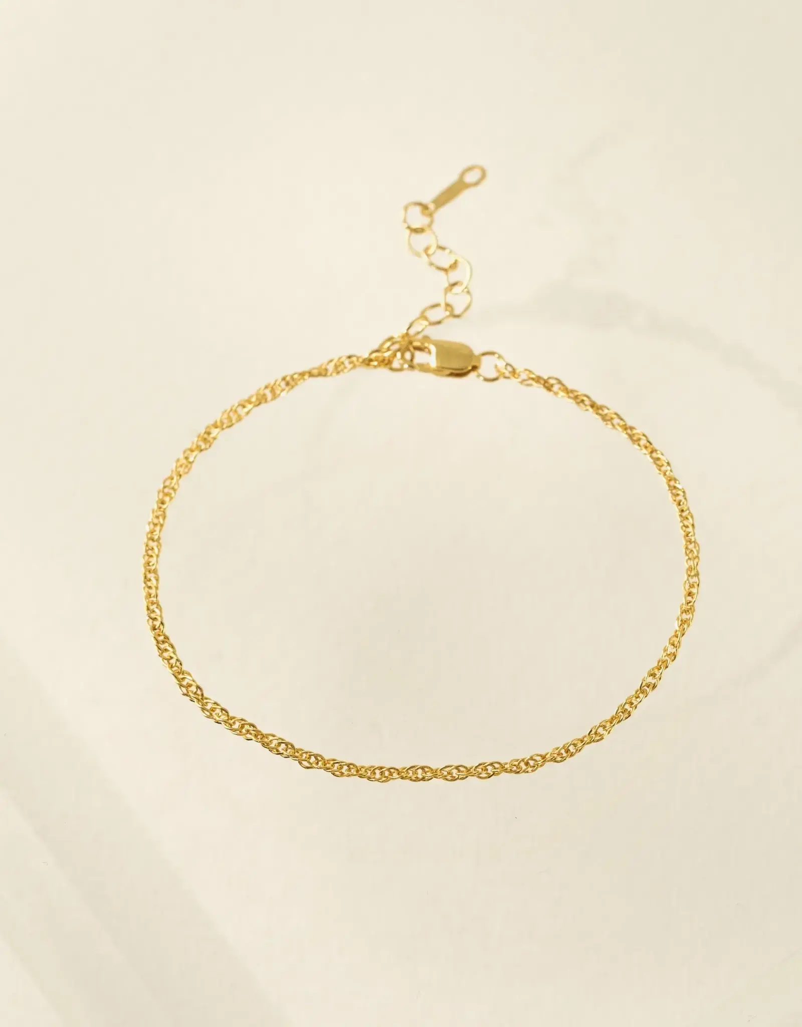 Singapore Chain Gold-Filled Bracelet