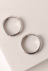 Bea 20mm Hoop Earrings - Silver