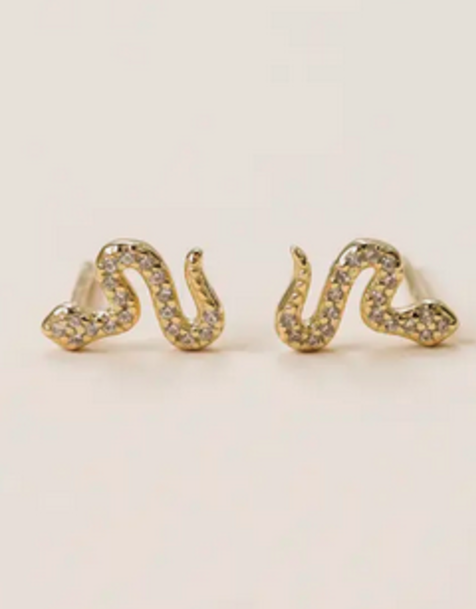 Pave Stud - Snake