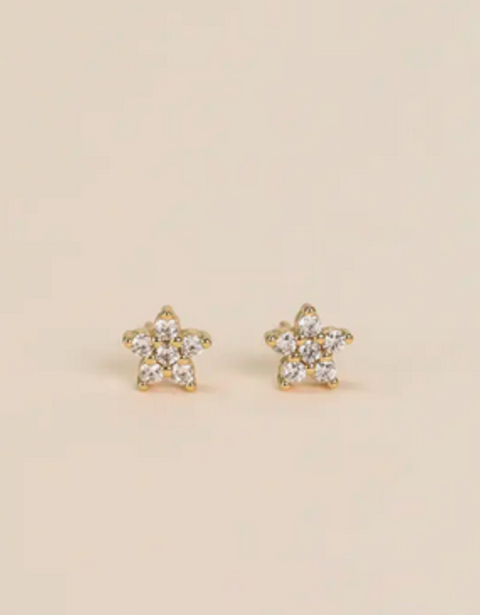 Pave Stud - Flower