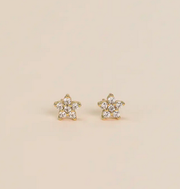 Pave Stud - Flower