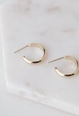 Silvia Hoop Earrings  - Gold