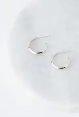 Silvia Hoop Earrings - Silver