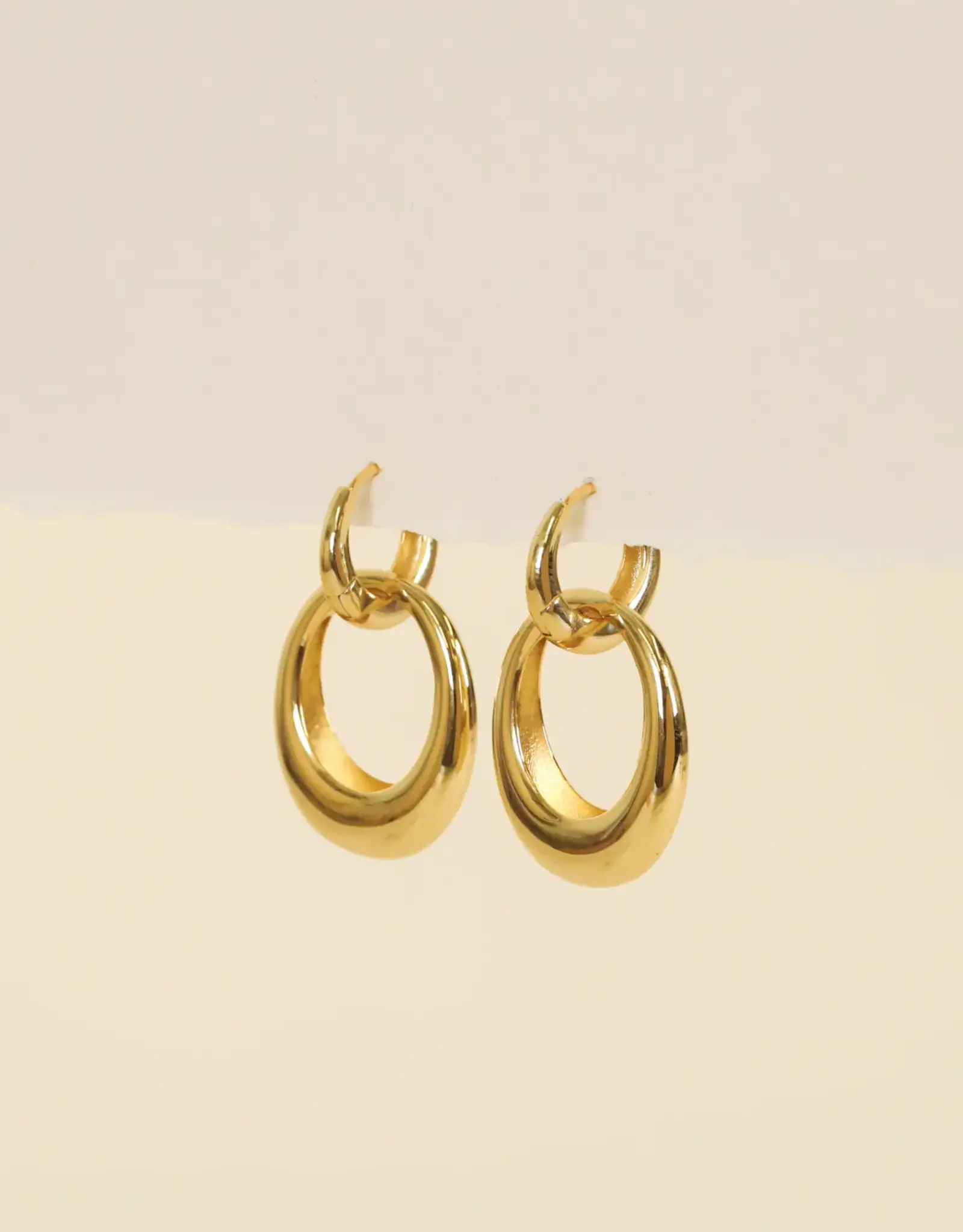 Coupled Hoop Earring