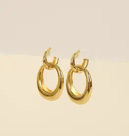 Coupled Hoop Earring