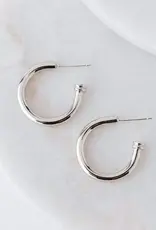 Constance Hoop Earrings - Silver