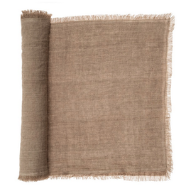 Sand Lina Linen Runner W14" L72"