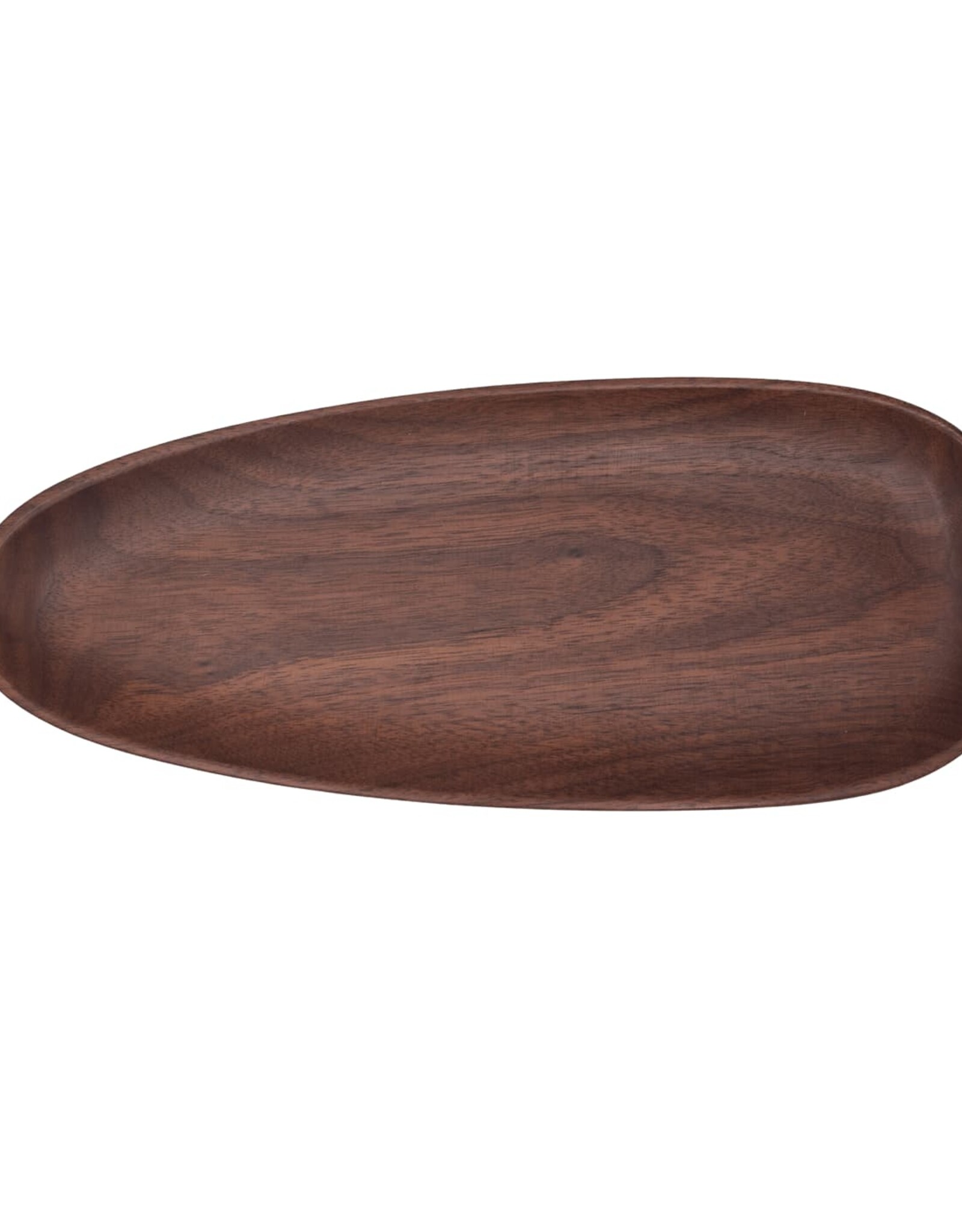 Walnut Oval Pebble Tray