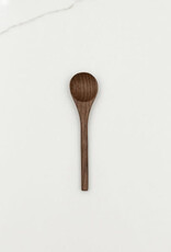 Walnut Wood Tiny Spoon 4"