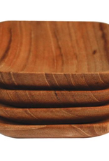 Teak Square Bowl