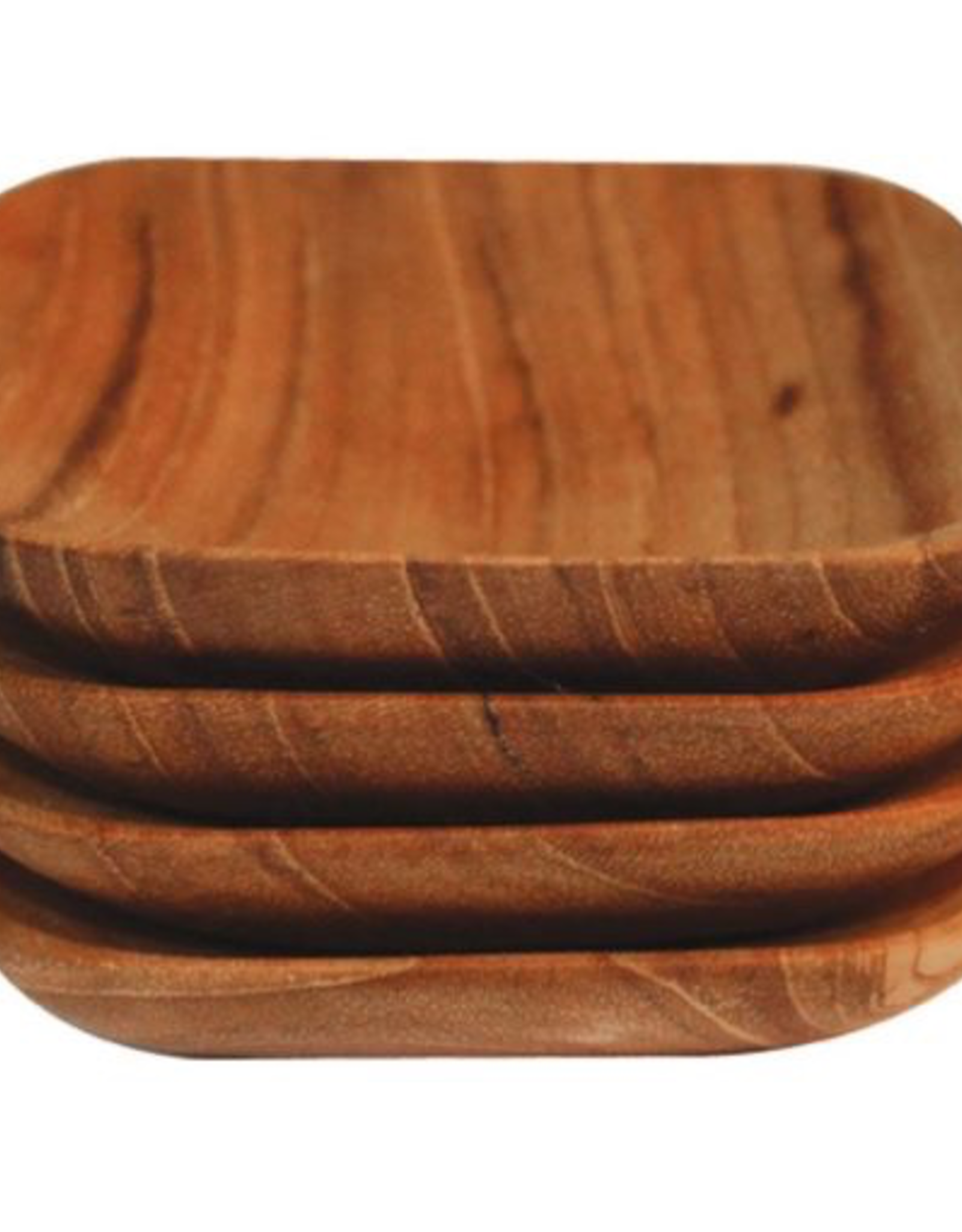 Teak Square Bowl