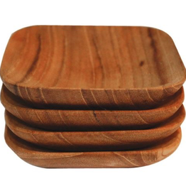 Teak Square Bowl