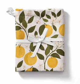 Orange Orchard Tea Towel