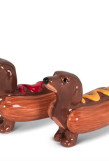 Dachshunds in Hot Dogs Salt & Pepper