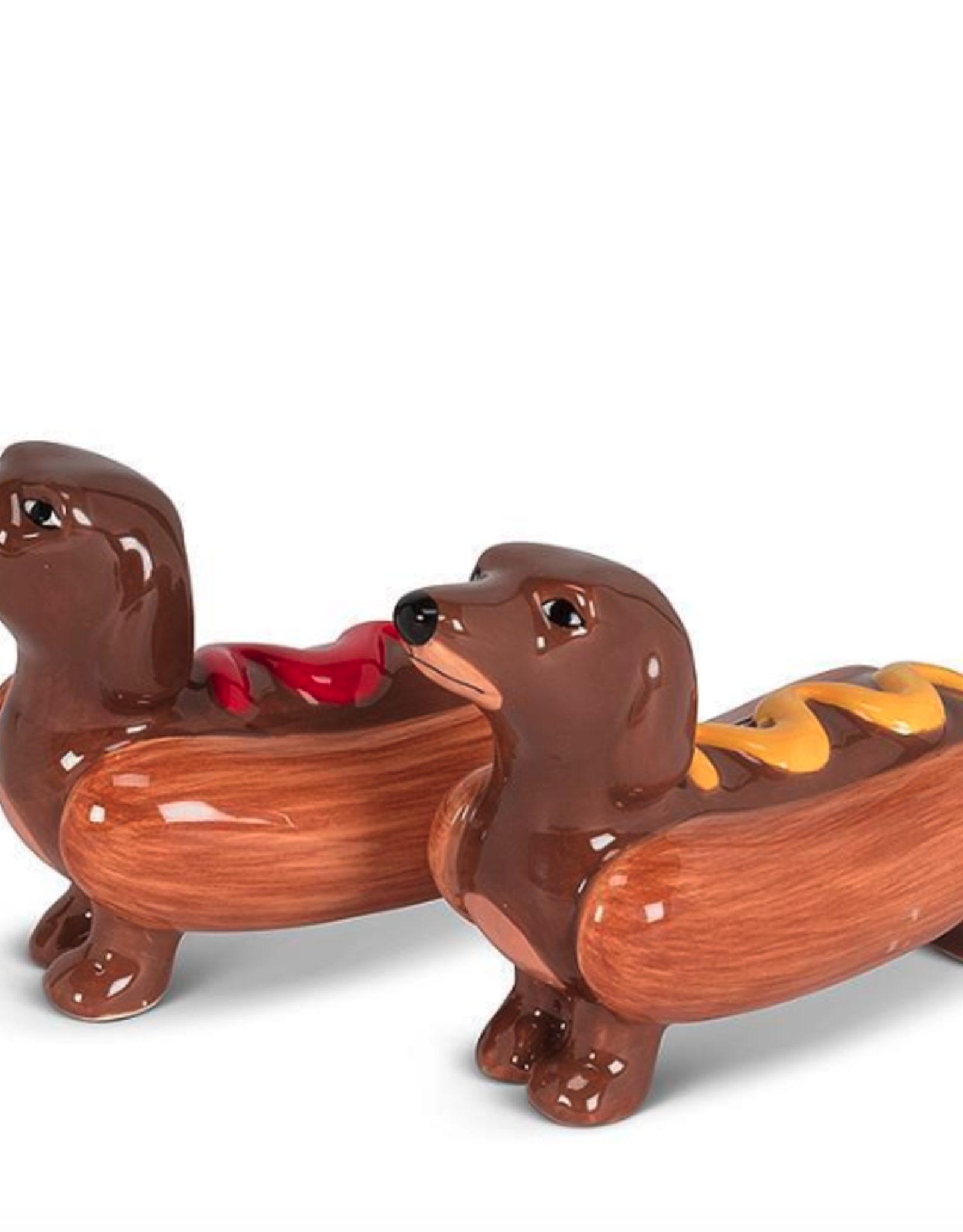 Dachshunds in Hot Dogs Salt & Pepper