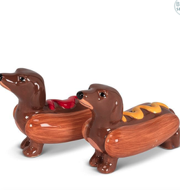 Dachshunds in Hot Dogs Salt & Pepper