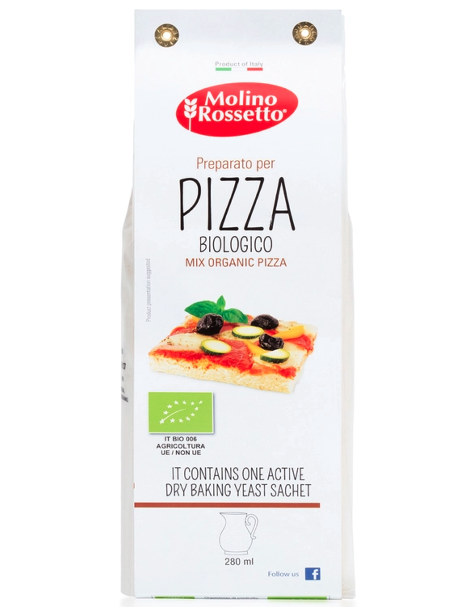 Organic Pizza Dough by Molino Rossetto 500g