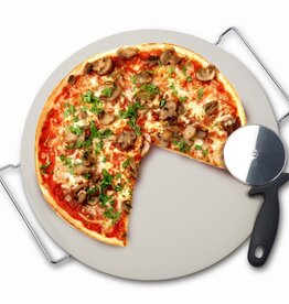 Pizza Stone, Rack & Cutter
