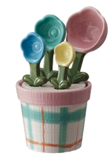 Stoneware Flower Pot Measuring Spoons