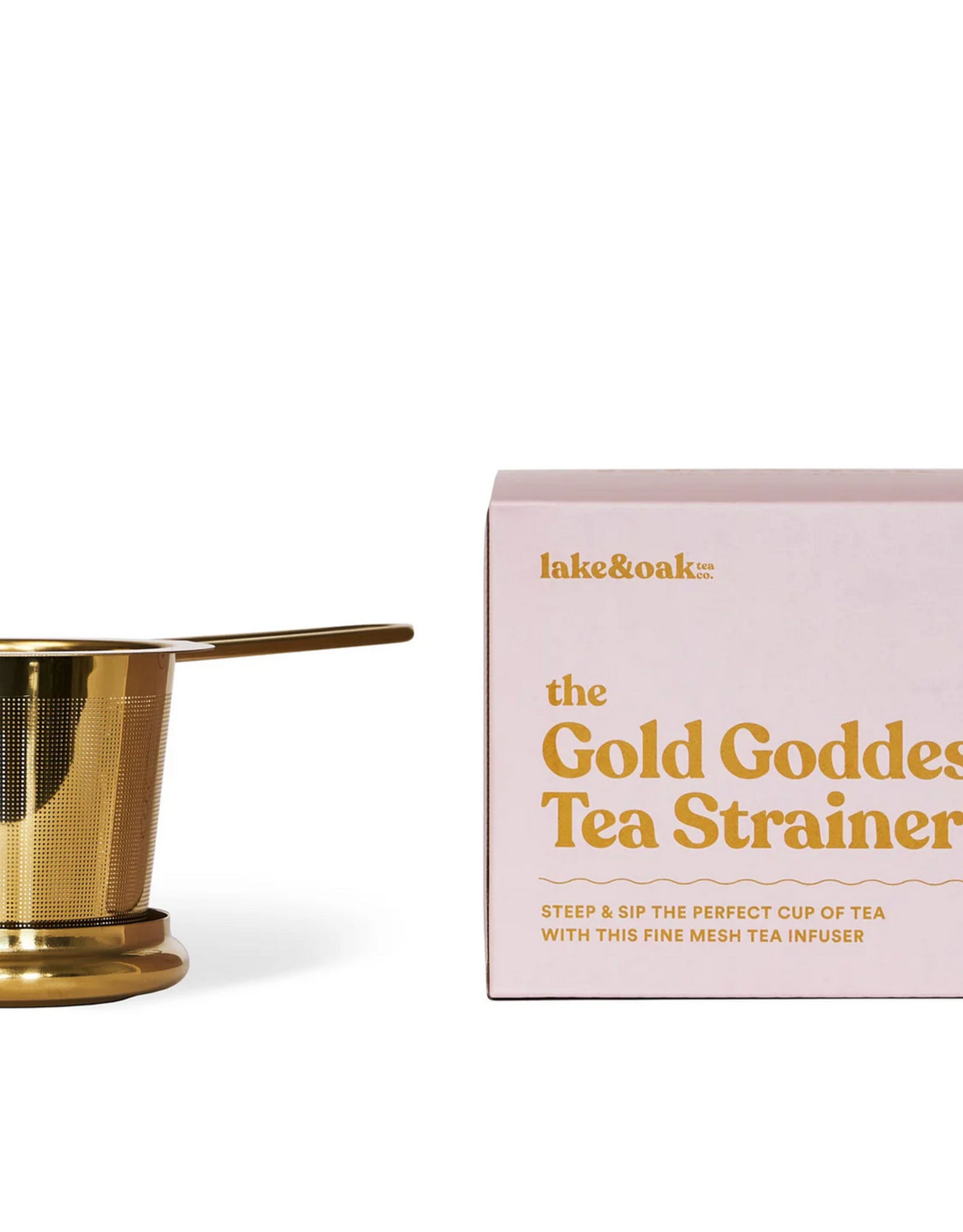 The Gold Goddess Tea Strainer