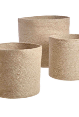 Large Melia Woven Jute Basket D14.2"