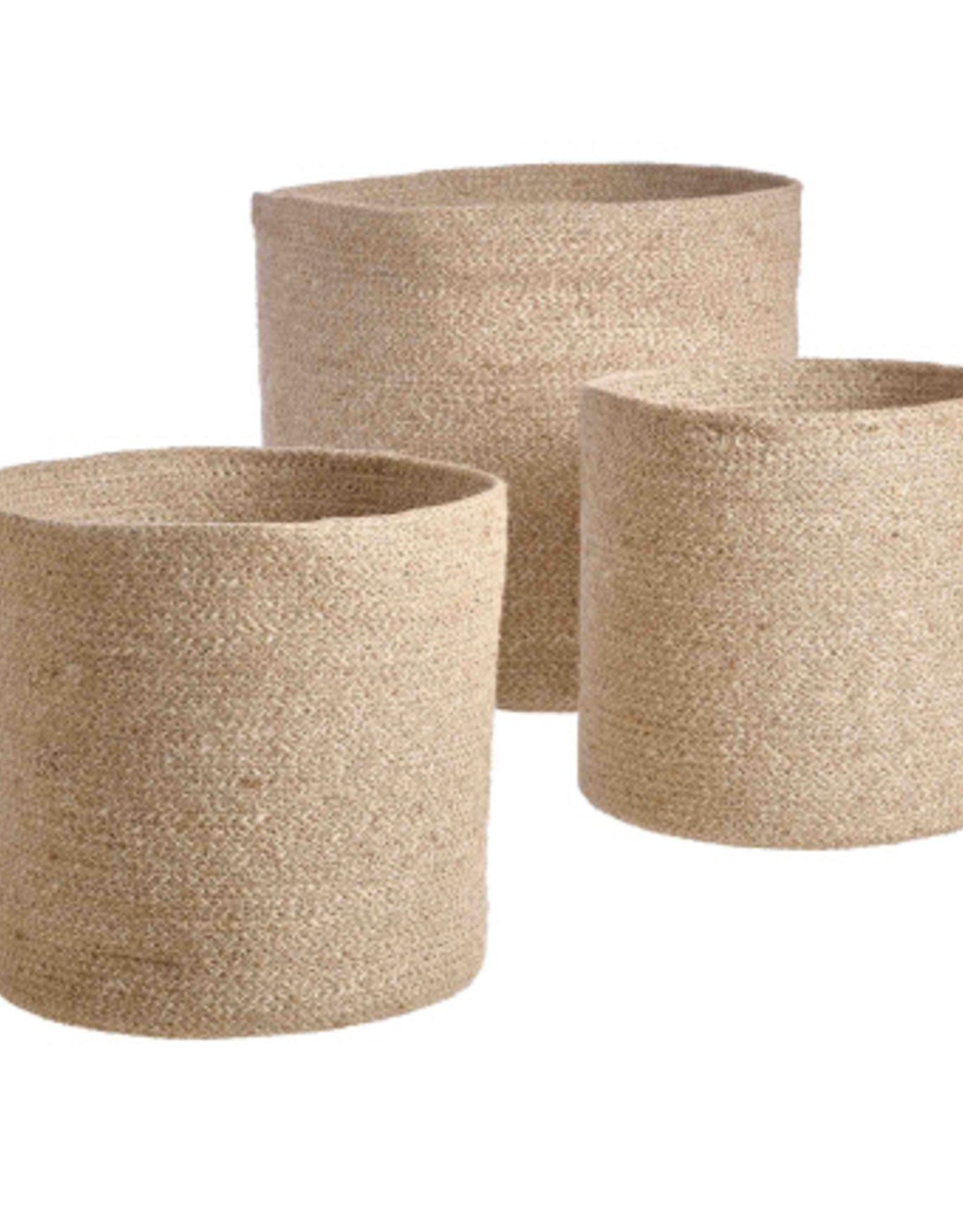 Large Melia Woven Jute Basket D14.2"