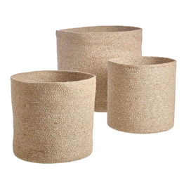 Large Melia Woven Jute Basket D14.2"
