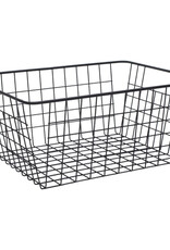 Black Wire Rectangular Basket L11" W8.5"