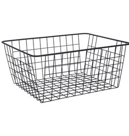 Black Wire Rectangular Basket L11" W8.5"