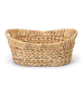 Medium Oval Hyacinth Basket L11.5" W8.25"