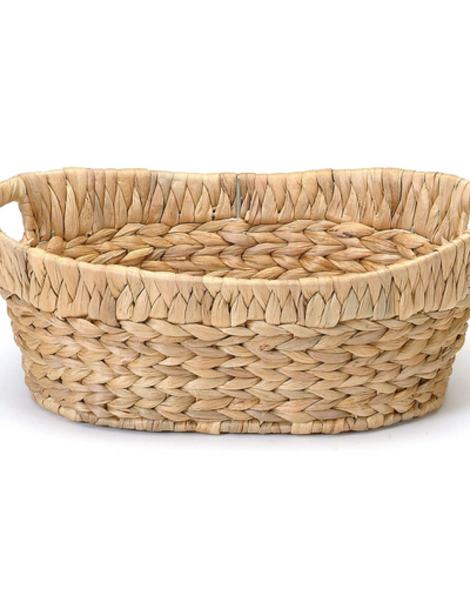 Large Oval Hyacinth Basket L13.25" W9.75"