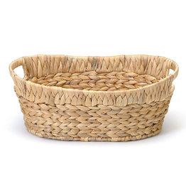 Large Oval Hyacinth Basket L13.25" W9.75"
