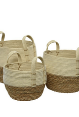Large Cornleaf Basket D13" H10.5"