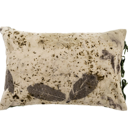 Eco Print Pillow L24" W16"
