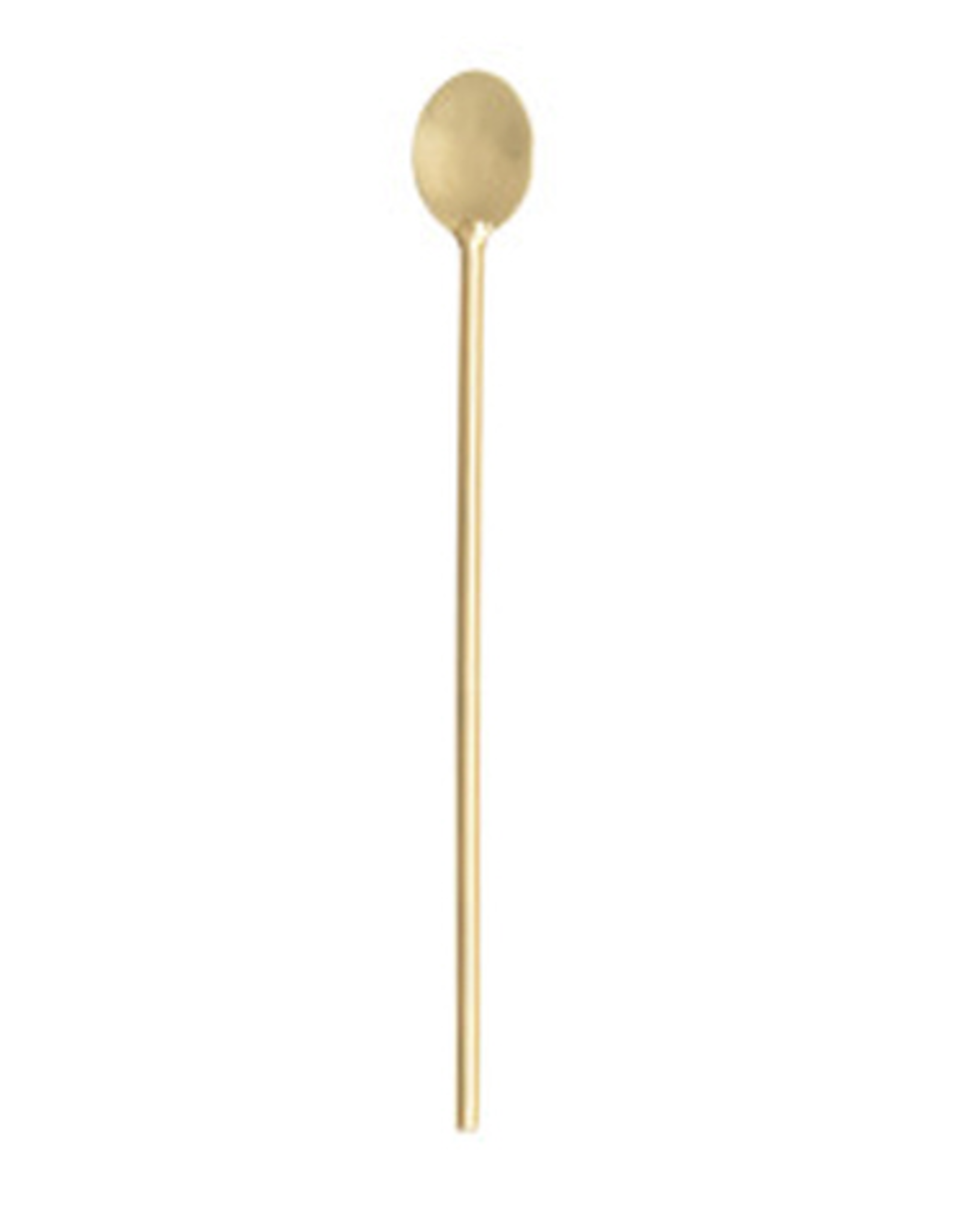 Gold Finish Stainless Steel Cocktail Spoon L6.5"