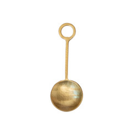 Gold Finish Stainless Steel Cocktail Spoon L5"