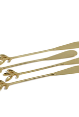 Gold Leaves Cocktail Spreader