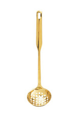 Gold Finish Stainless Steel Slotted Ladel L10.25"